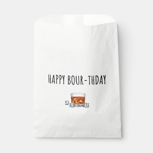 Happy Birthday for Bourbon Lover Favor Bag