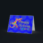Happy Birthday for Boys Card<br><div class="desc">It's a rainbow salamander! Sidney is a fun fanciful rendition design. Boys will love this colorful amphibian. To personalize this card add name to front and inside verse may be modified in template. Card may be used for any occasion or just to say hi! Original art and design by Anura...</div>