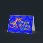 Happy Birthday for Boys Card<br><div class="desc">It's a rainbow salamander! Sidney is a fun fanciful rendition design. Boys will love this colorful amphibian. To personalize this card add name to front and inside verse may be modified in template. Card may be used for any occasion or just to say hi! Original art and design by Anura...</div>