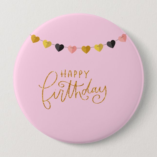 Happy Birthday for Her Button (Front)