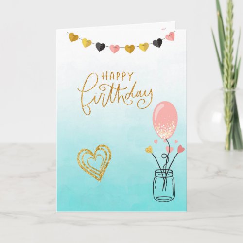 Happy Birthday for Her Card