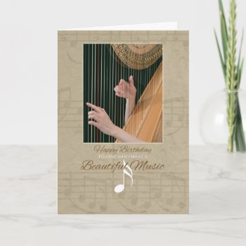 Happy Birthday For Music Lover Greeting Card by SueshineStudio at Zazzle