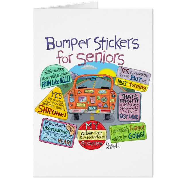HAPPY BIRTHDAY for "OLD TIMER" Cards (Front)