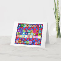 Happy Birthday for Quilter or Patchwork Lover