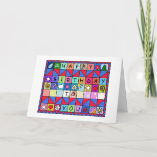Happy Birthday for Quilter or Patchwork Lover Card