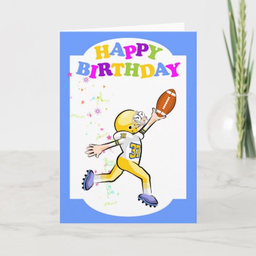 Happy birthday for the best American football play Card