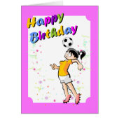 Happy birthday for the best soccer player girl (Front)