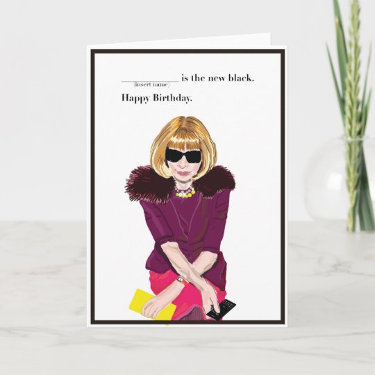 Happy Birthday for the Fashionista Card | Zazzle.com