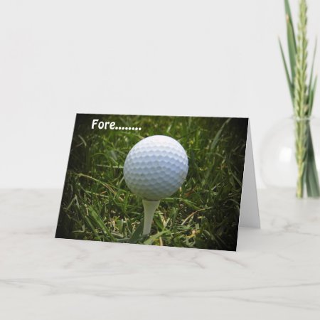 Happy Birthday For The Golfer! Card