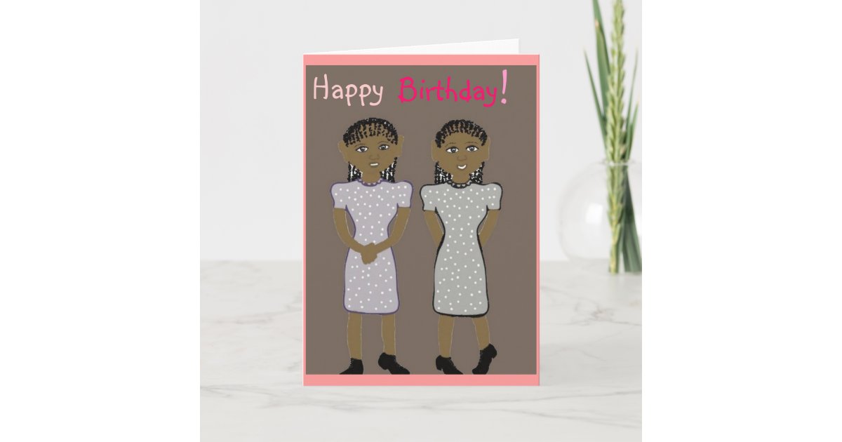 Happy birthday for twins Card | Zazzle.com