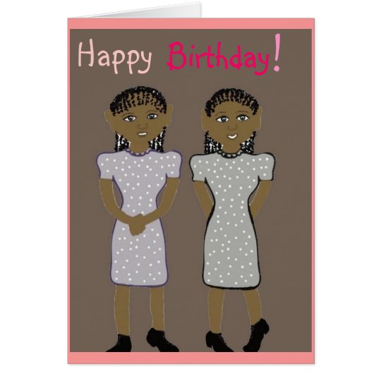 Happy birthday for twins Card | Zazzle