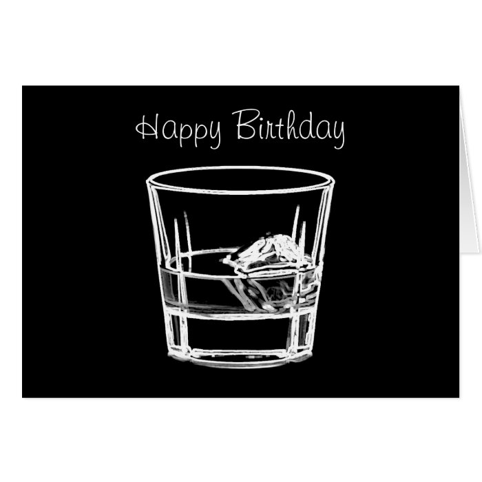 Happy Birthday for Whisky Lovers Cards