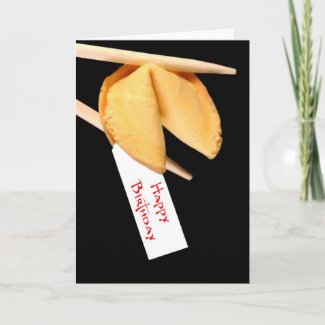 Happy Birthday Fortune Cookie Card