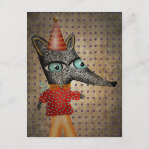 Happy Birthday Fox Postcard