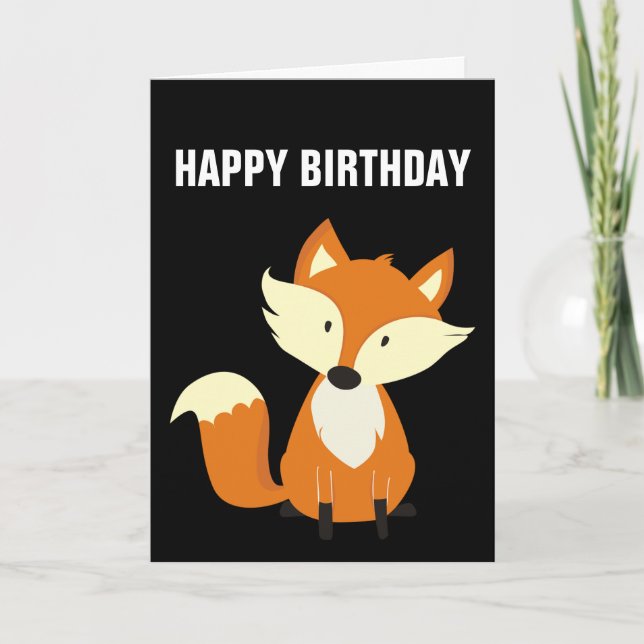 HAPPY BIRTHDAY FOXY FOX CARDS (Front)