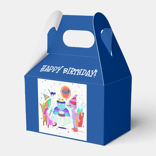 Happy Birthday Frankie Favor Boxes (Front Side)