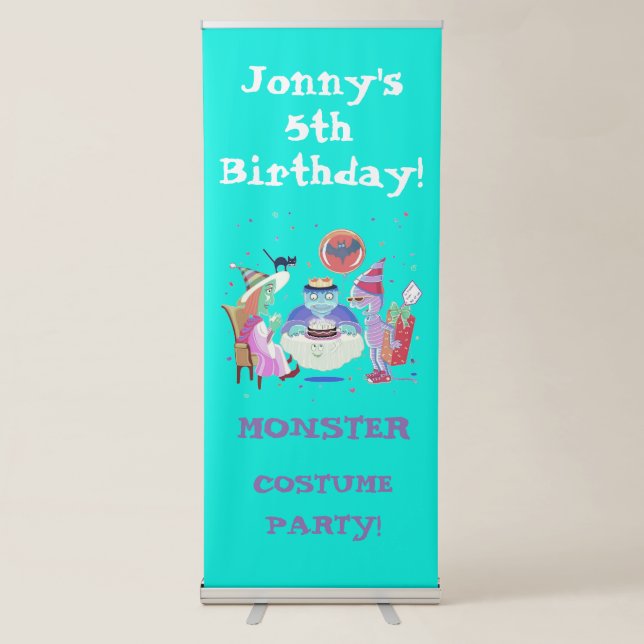 Happy Birthday Frankie stand-up banner (Front)