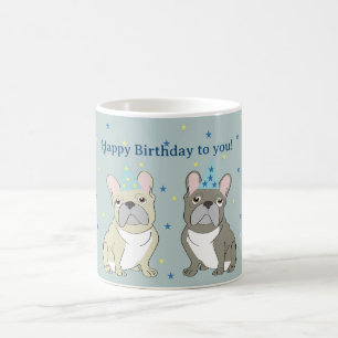 Happy birthday French, bulldog Coffee Mug