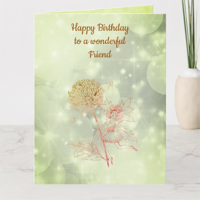 Happy Birthday Friend Card (Front)