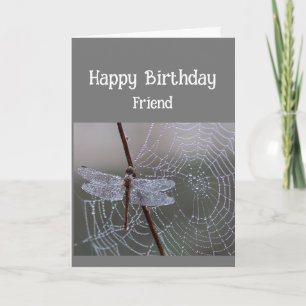 Happy Birthday Friend Dragonfly Dragonflies Card