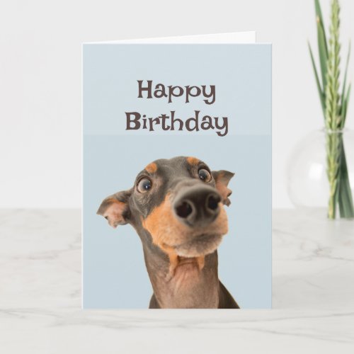 Happy Birthday Friend Funny Dog Grumpy Old Man Card