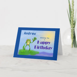 Happy Birthday Frog Card