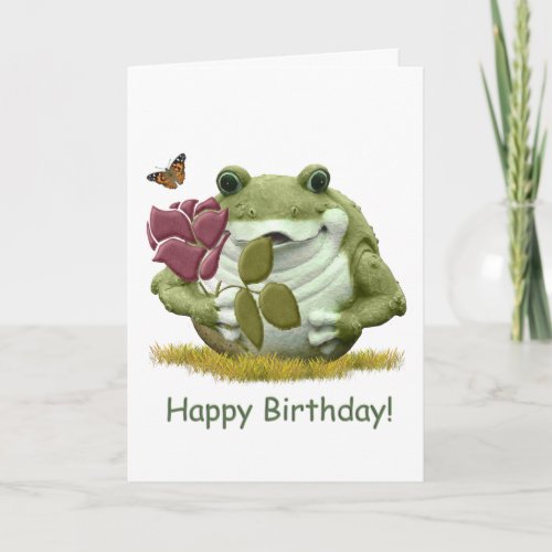 Happy Birthday Frog Card