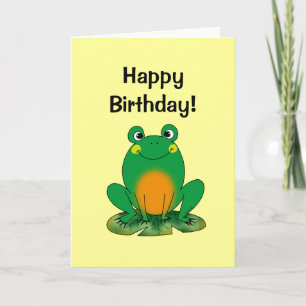 Happy birthday! (frog) card