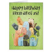 Happy Birthday from All of Us Funny Card (Front)