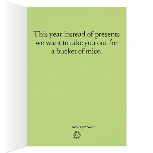 Happy Birthday from All of Us Funny Card (Inside (Right))