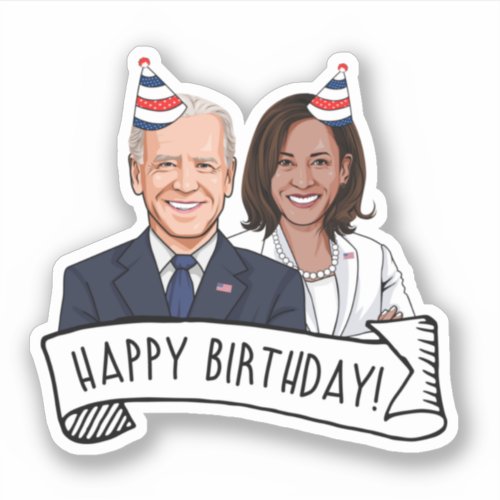 Happy Birthday from Biden Harris Sticker