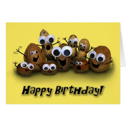 Happy Birthday from Bunch of Nuts Greeting Card | Zazzle