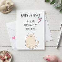 Happy Birthday From Cat Funny Cute Humor