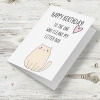 Happy Birthday From Cat Funny Cute Humor