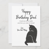 Happy Birthday From Cat Greeting