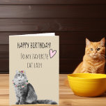 Happy Birthday From Cat Lady Mom Pretty Card<br><div class="desc">This design was created though digital art. It may be personalized in the area provide or customizing by choosing the click to customize further option and changing the name, initials or words. You may also change the text color and style or delete the text for an image only design. Contact...</div>