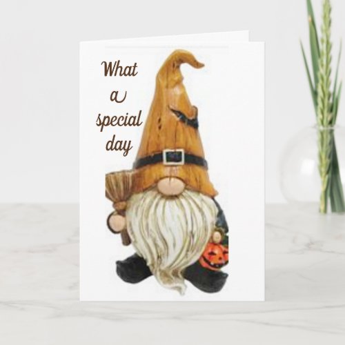 HAPPY BIRTHDAY FROM COOL GNOME CARD