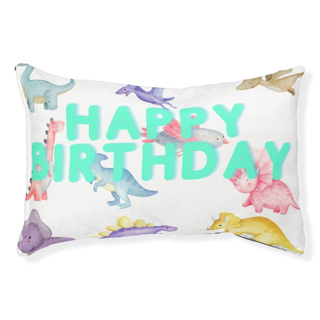 Happy birthday from dino pet bed (Front)