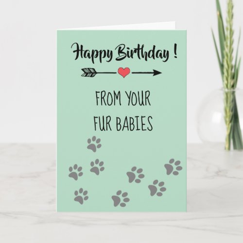 Happy Birthday from Dogs Cats Pets Multiple Card