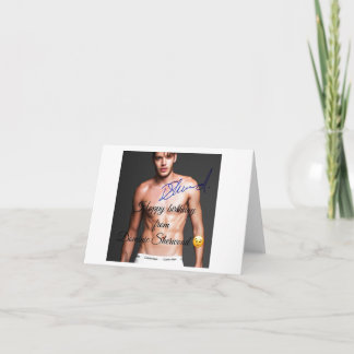 Happy birthday from Dominic Sherwood Card