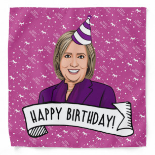 Happy Birthday From Hillary Clinton Bandana