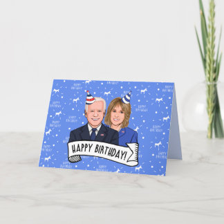 Happy Birthday From Joe and Jill Biden Letterpress Thank You Card