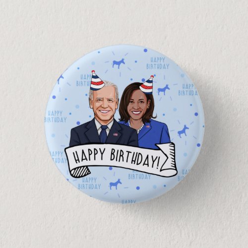 Happy Birthday from Joe and Kamala Button