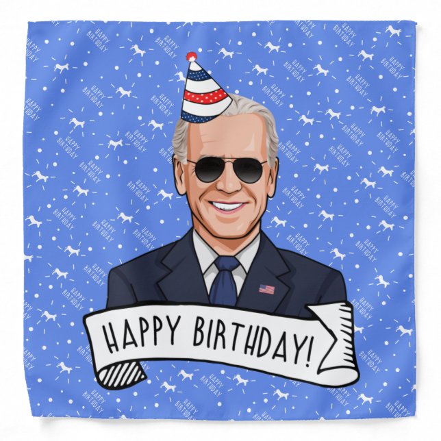 Happy Birthday from Joe Biden Bandana (Front)