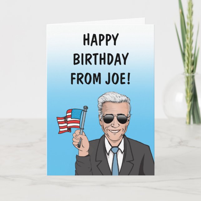 Happy Birthday From Joe Biden Card (Front)