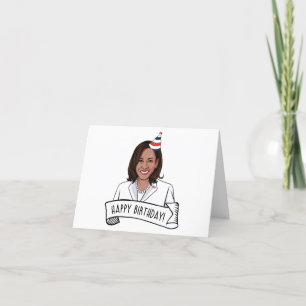 Happy Birthday from Kamala Harris Letterpress Thank You Card