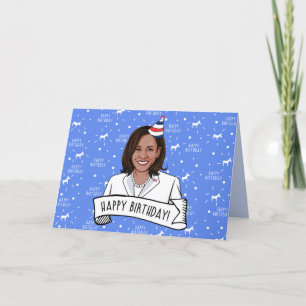 Happy Birthday from Kamala Harris Letterpress Thank You Card