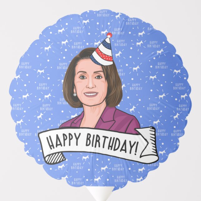 Happy Birthday From Nancy Pelosi Balloon (Front)