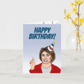 Happy Birthday from Nancy Pelosi Card (Yellow Flower)