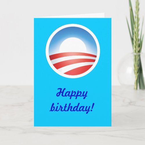 Happy Birthday from Obama Card